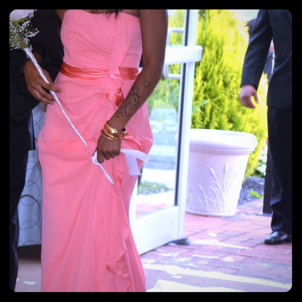 Coral Bridesmaids Dress